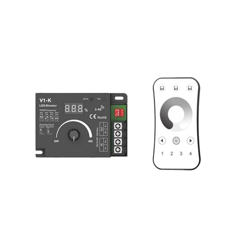 V1-K DC 12-48V 20A PWM LED Dimmer Controller Schalter 2,4G Touch Fernbedienung for Monochrom COB 5050 3528 Dimmer Lampe(V1-K and R6) von YMFYPRDV