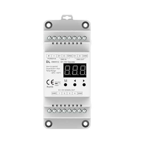zu 4CH 0/1-10V Signalkonverter DL 4 Kanal RDM DMX512 Controller Dimmer for SMD 5050 2835 3528 einfarbige LED-Streifen zu 4CH 0/1-10V Signalkonverter DL 4 Kanal RDM DMX512 Controller Dimmer for SMD 5050 2835 3528 einfarbige LED-Streifen von YMFYPRDV