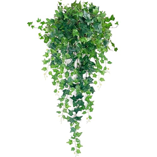 YMIFEEY Efeu Künstlich Hängepflanze 120cm Fake Efeu Girlande Kunstpflanze Hängend Kunst Ranken Ivy Kunstefeu Künstliche Pflanze Zimmerpflanzen für Wand Regal Balkon Zimmer Deko YMIFEEY Efeu Künstlich Hängepflanze 120cm Fake Efeu Girlande Kunstpflanze Hängend Kunst Ranken Ivy Kunstefeu Künstliche Pflanze Zimmerpflanzen für Wand Regal Balkon Zimmer Deko von YMIFEEY
