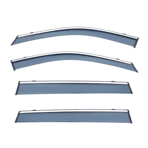 YMLVET 4 Stück Auto Windabweiser für Toyota RAV4 MK5-XA50 2020 2021 2022 2023 2024, Fenster Visier Wetter Deflektor Air Vent Sonnenschirm Markise Schild Protector,A-Rot von YMLVET