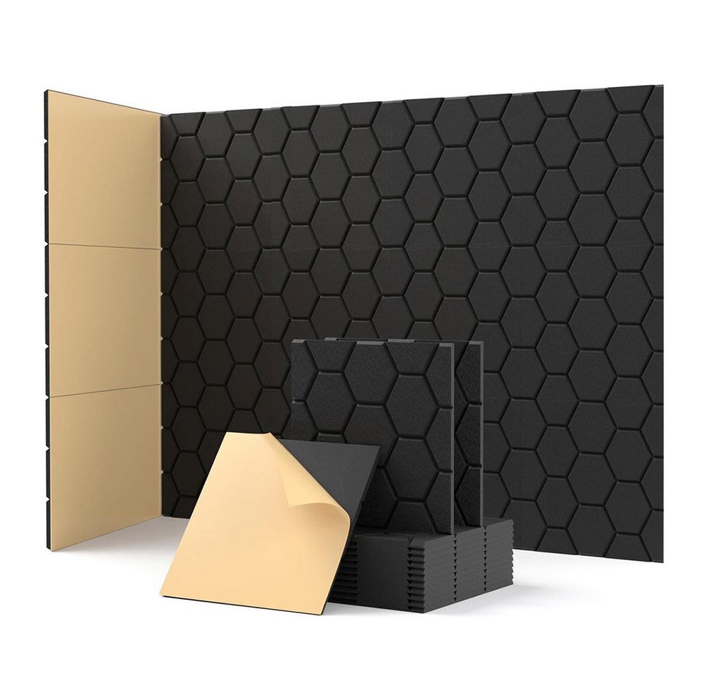 YMQHBS Akustikplatte 12 Stück Akustikpaneele Selbstklebend, 30x30cm, (packung, 12-St., Akustikplatten) YMQHBS Akustikplatte 12 Stück Akustikpaneele Selbstklebend, 30x30cm, (packung, 12-St., Akustikplatten) von YMQHBS