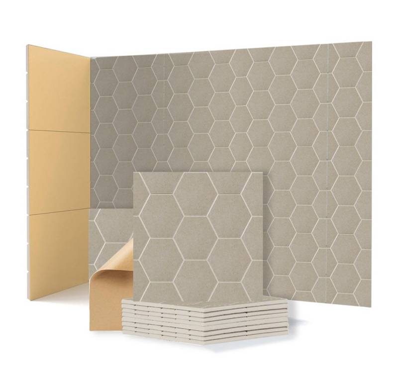 YMQHBS Akustikplatte 12 Stück Akustikpaneele Selbstklebend, 30x30cm, (packung, 12-St., Akustikplatten) von YMQHBS