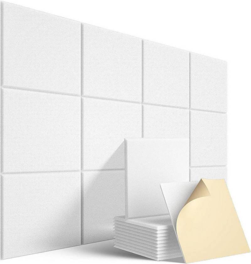 YMQHBS Akustikplatte 12 Stück Akustikplatten Selbstklebend, 30 x 30 cm, (12-St) von YMQHBS