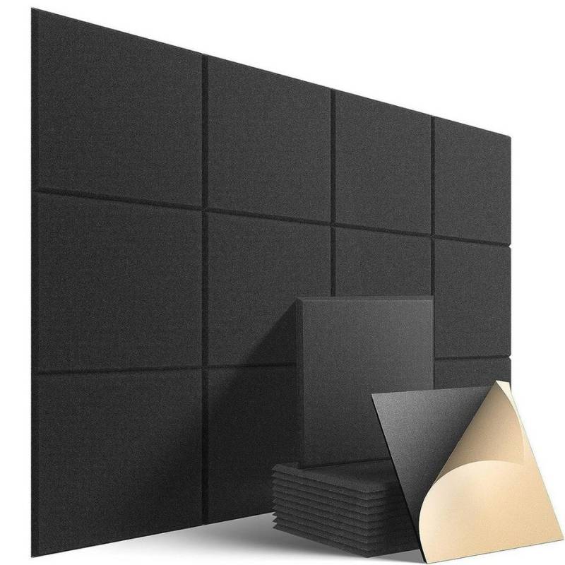 YMQHBS Akustikplatte 12 Stück Akustikplatten Selbstklebend, 30 x 30 cm, (12-St) von YMQHBS