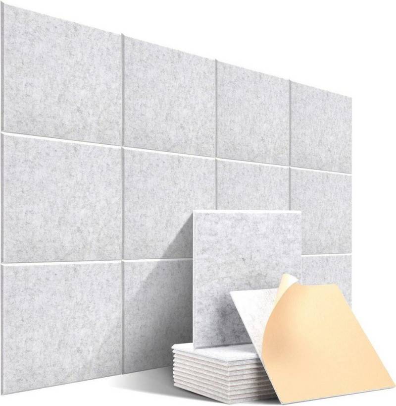 YMQHBS Akustikplatte 12 Stück Akustikplatten Selbstklebend, 30 x 30 cm, (12-St) von YMQHBS