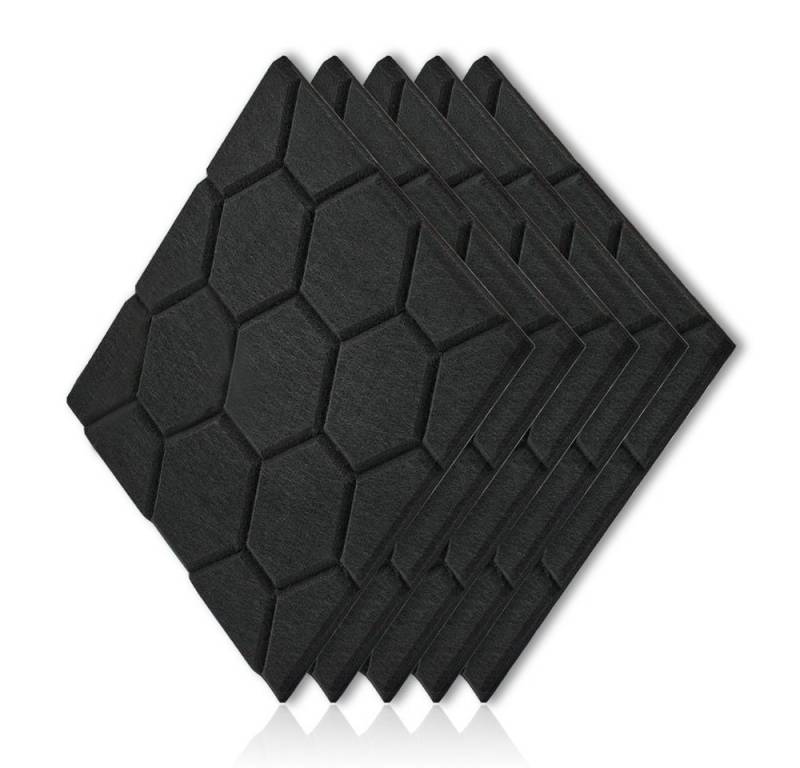 YMQHBS Akustikplatte 30 x 30cm Akustikpaneele Selbstklebend für Tonstudio/Büro/Heimkino, (12-St) von YMQHBS