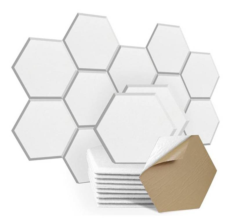 YMQHBS Akustikplatte Schwarz, Akustikplatten Selbstkleben, (packung, 12-St., Akustikplatte) von YMQHBS