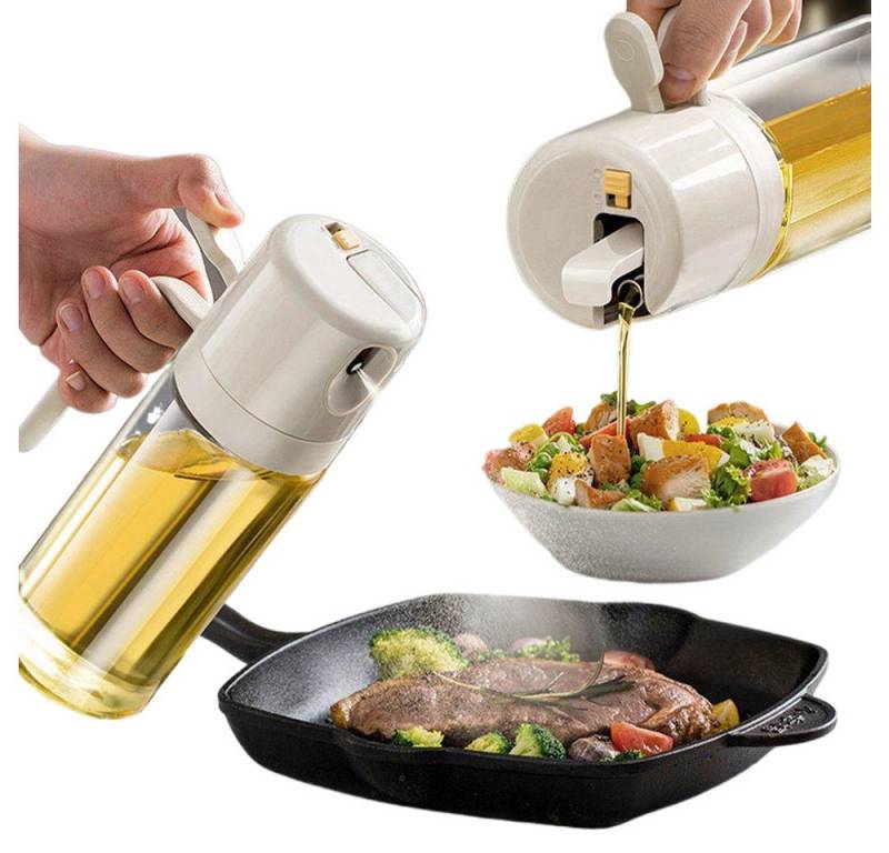 YMQHBS Essigspender 550ml Ölsprüher für Speiseöl Spray & Pour Dual Purpose von YMQHBS
