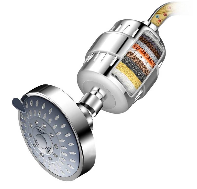 YMQHBS Regenduschkopf 15 Stufen Duschfilter mit Duschköpfen Duschkopf Filter Filter Water, (1-tlg) von YMQHBS