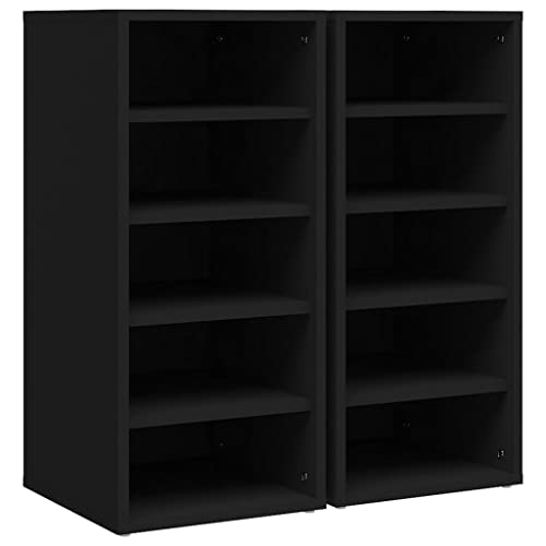 YMQIANYU Schuhschr?nke 2 STK. Schwarz 31,5x35x70 cm Holzwerkstoff,Schwarz,YM-VDX-00156948 YMQIANYU Schuhschr?nke 2 STK. Schwarz 31,5x35x70 cm Holzwerkstoff,Schwarz,YM-VDX-00156948 von YMQIANYU