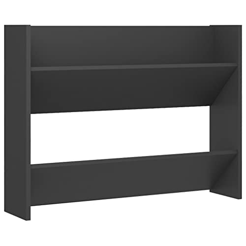 YMQIANYU Wand-Schuhschrank Grau 80x18x60 cm Holzwerkstoff,Grau,YM-VDX-0040177 von YMQIANYU