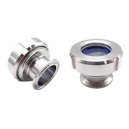 1 Stück 1,5 Zoll 2 Zoll 3 Zoll Sanitär-Tri-Clamp-Schauglas SS304 Edelstahl Inline-Viewer for Homebrew, Wasserleitung(OD25mm Ferrule 50.5) von YMSJQTFF