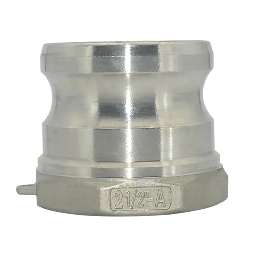 1 Stück Camlock-Nut-Beschlag Typ A 304 Edelstahl Schnellkupplungsadapter 1/2 Zoll 3/4 Zoll 1 Zoll 1-1/4 Zoll 1-1/2 Zoll 2 Zoll(1") von YMSJQTFF