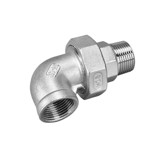 1 stück 1/2 "3/4" 1 "1-1/4" 1-1/2 "2" BSPT Männlich Weiblich 90 grad Ellenbogen Gewinde Joint Kupplung Union Anschluss Rohr Fitting(1-1/2") von YMSJQTFF