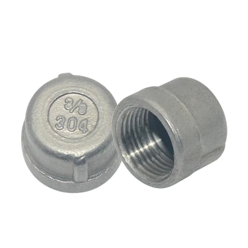 1 stück 304 Edelstahl Innenseide Rohr Kappe Rohr Armaturen 1/4 "3/8" 1/2 "3/4" 1 "1-1/4" 1-1/2 "2" Sechskantkopf Buchse(1") von YMSJQTFF