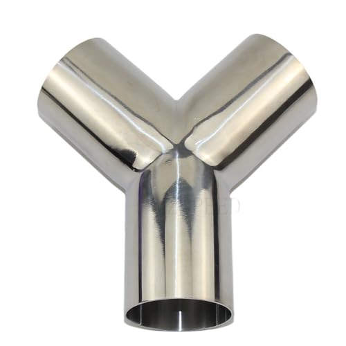 1 stück 304 edelstahl rohr 120 grad Y-typ gleich durchmesser t sanitär armaturen m wasser rohr t wasser splitter joint(89mmx2mm) von YMSJQTFF