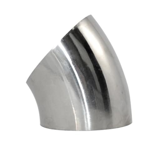 1 stück 45 Grad Edelstahl Ellenbogen Sanitär Schweißen Rohr Fitting Auto Auspuffrohr Schalldämpfer Geschweißte Rohr Mehrere Größen(76 mm) von YMSJQTFF