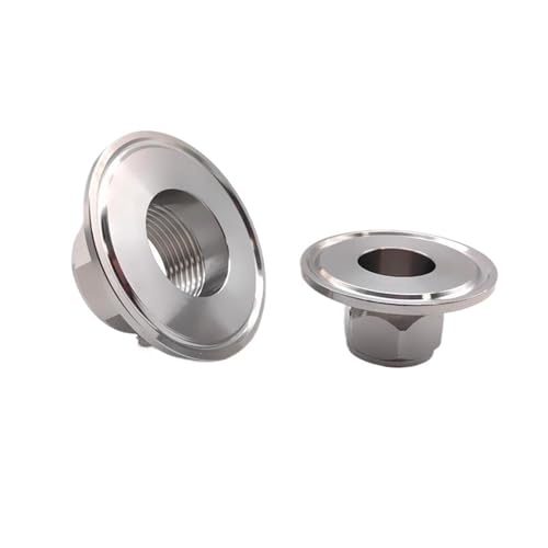 1 stück BSPT 1/2 "3/4" 1 "1-1/4" 1-1/2 "2" 304 316 Edelstahl Sanitär Hexagonal Innengewinde Drei Clamp Rohrverbindung(DN8 Ferrule 50.5,SUS316L) von YMSJQTFF