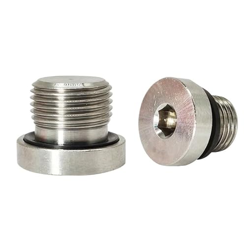 1 stück BSPT Männlich 304 Edelstahl Innensechskant Endkappe Fluorkautschuk Ring Flansch Hexagon Wasser Öl Rohrverschraubung(M12x1.5) von YMSJQTFF