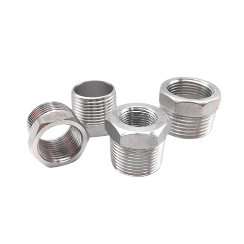 1 stück Herz Reduzierbuchse BSPT 1/8 "1/4" 3/8 "1/2" Männlichen/Weiblichen Gewinde SS304 Edelstahl rohr Armaturen(DN10(M)-DN6(F)) von YMSJQTFF