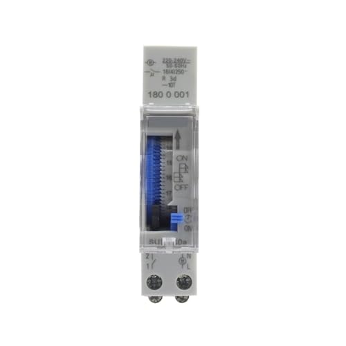 1 stück Mechanische Analog Zeit Schalter 24 Stunde 110 V/220-240 VAC Mechanische Programmierbare DIN Schiene Zeit Schalter SUL180a 1 stück Mechanische Analog Zeit Schalter 24 Stunde 110 V/220-240 VAC Mechanische Programmierbare DIN Schiene Zeit Schalter SUL180a von YMSJQTFF