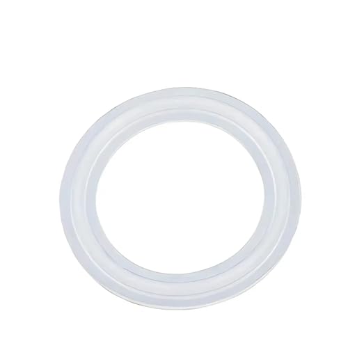 1pc Dichtung Washer 5 10Pcs Tri Clamp Ferrule Dichtung ISO Druck Silicon PTFE FKM EPDM for Homebrew(10PCS_38.1MM-50.5MM) von YMSJQTFF