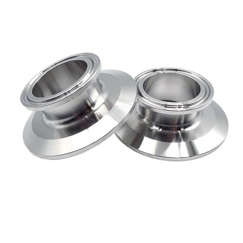 Tri Clamp Minderer Ende Abdeckung 1.5 "2" 2.5 "3" 4 "SS304 Flansch 50,5 64 77,5 91 119mm Ferrule Sanitär Homebrew Bier Fitting(3 inch x 3.5 inch,2 PCS_SS304) von YMSJQTFF
