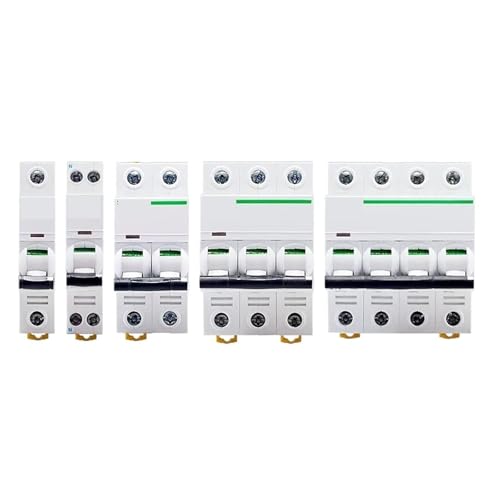 YMSJQTFF Elektrischer Mini-Leistungsschalter 1p 2p 3p 4p C-Typ 1A 2A 4A 6A 10A 16A 20A 25A 32A 40A 50A 63A Leistungsschalter MCB(1p,3A) von YMSJQTFF