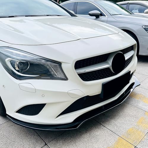 YMXFKY Auto Frontstoßstange Splitter Spoiler Diffusor Lippe für Mercedes Benz CLA-Klasse C117 Standardversion 2013 2014 2015 Auto Styling Körper Kit,Glossy Black von YMXFKY