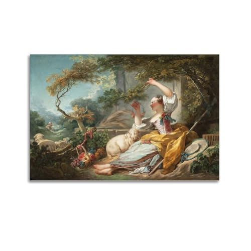 YMXSDIMDS Poster, Motiv: The Shepherdess von Jean Honore Fragonard, Gemälde, Poster, Wandkunst, Leinwanddruck, Hängebild, Heimdekoration, Idee, 20 x 30 cm YMXSDIMDS Poster, Motiv: The Shepherdess von Jean Honore Fragonard, Gemälde, Poster, Wandkunst, Leinwanddruck, Hängebild, Heimdekoration, Idee, 20 x 30 cm von YMXSDIMDS