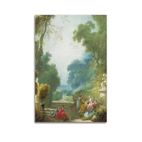 YMXSDIMDS Poster "A Game of Hot Cockles" von Jean Honore Fragonard, Gemälde, Poster, Wandkunst, Leinwand, Wohnzimmer, Schlafzimmer, Dekor, Kunstwerke, 30 x 45 cm YMXSDIMDS Poster "A Game of Hot Cockles" von Jean Honore Fragonard, Gemälde, Poster, Wandkunst, Leinwand, Wohnzimmer, Schlafzimmer, Dekor, Kunstwerke, 30 x 45 cm von YMXSDIMDS