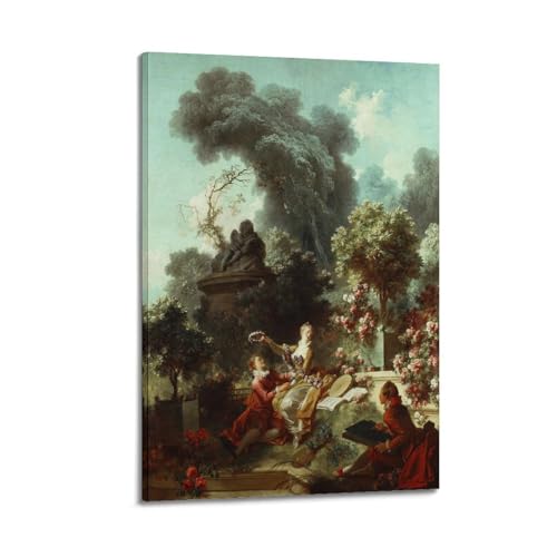 YMXSDIMDS Poster "The Progress of Love: The Lover Crowned by Jean Honore Fragonard", Gemälde, Poster, Heimdekoration, Wandkunst, hängendes Bild, Druck, Schlafzimmer, dekorativer Raum, ästhetisch, 50 x YMXSDIMDS Poster "The Progress of Love: The Lover Crowned by Jean Honore Fragonard", Gemälde, Poster, Heimdekoration, Wandkunst, hängendes Bild, Druck, Schlafzimmer, dekorativer Raum, ästhetisch, 50 x von YMXSDIMDS