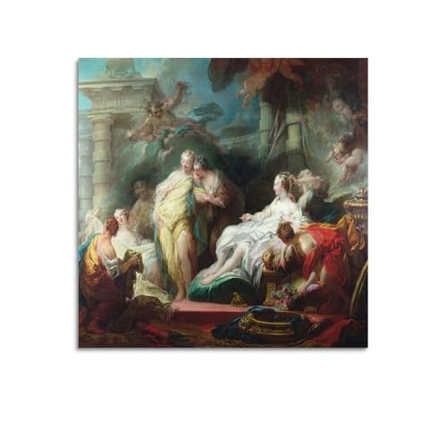 YMXSDIMDS Poster auf Leinwand, Motiv: Psyche zeigt ihre Schwestern und ihre Geschenke von Amor von Jean Honore Fragonard, Malerei, Poster, Wandkunst, Bilddruck, hängende Foto-Idee, Dekoration, 50 x 50 YMXSDIMDS Poster auf Leinwand, Motiv: Psyche zeigt ihre Schwestern und ihre Geschenke von Amor von Jean Honore Fragonard, Malerei, Poster, Wandkunst, Bilddruck, hängende Foto-Idee, Dekoration, 50 x 50 von YMXSDIMDS