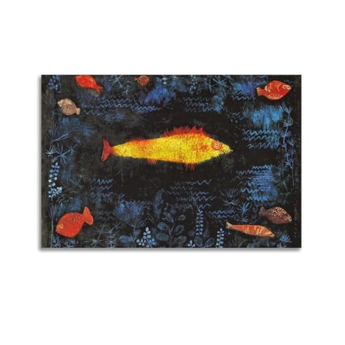 YMXSDIMDS Wandkunst, Leinwanddruck, Motiv: Der Goldfisch von Paul Klee, 30 x 45 cm YMXSDIMDS Wandkunst, Leinwanddruck, Motiv: Der Goldfisch von Paul Klee, 30 x 45 cm von YMXSDIMDS