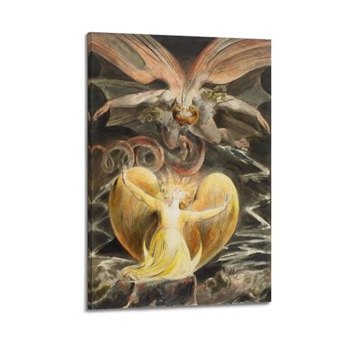 YMXSDIMDS William Blake Gemälde, Poster, Kunstdruck, Wandfoto, Farbe, hängendes Bild, Familienschlafzimmer, Dekoration, 20 x 30 cm YMXSDIMDS William Blake Gemälde, Poster, Kunstdruck, Wandfoto, Farbe, hängendes Bild, Familienschlafzimmer, Dekoration, 20 x 30 cm von YMXSDIMDS