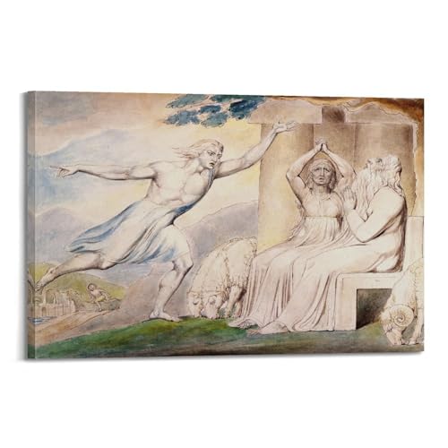 YMXSDIMDS William Blake Gemälde Poster auf Leinwand und Wandkunst, moderne Familienschlafzimmer-Dekoration, 50 x 75 cm YMXSDIMDS William Blake Gemälde Poster auf Leinwand und Wandkunst, moderne Familienschlafzimmer-Dekoration, 50 x 75 cm von YMXSDIMDS