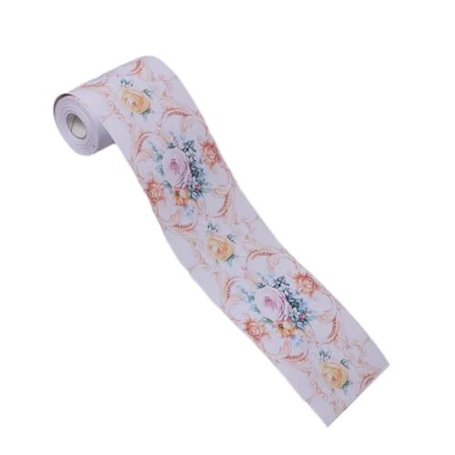YMYGCC PVC selbstklebende Tapete Bordüre Aufkleber for Wand und Decke wasserdicht und dekorativ gemacht(Multi-colored 7) von YMYGCC