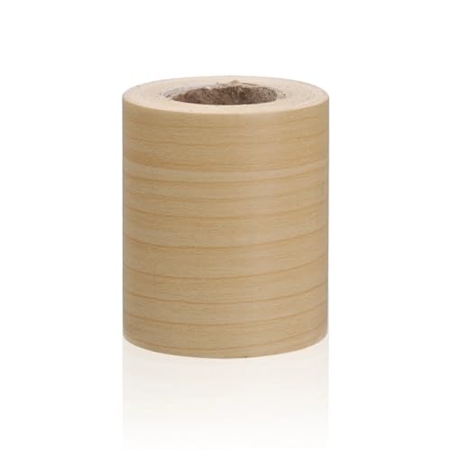 YMYGCC Selbstklebende realistische Holzmaserung Taille Linie Tapete Reparatur Band Wand Grenze Baseboard Aufkleber Vinyl Aufkleber Home Decor(Beige,5cm x 5m) von YMYGCC