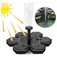 1,5 w Solarbrunnen, Solarwasserpumpe, Solarteichpumpe mit Akku und 4 Düsen, Solarbrunnenpumpe, Mini-Schwimmbrunnen für Gartenteich, Dekobrunnen Ymyny von YMYNY