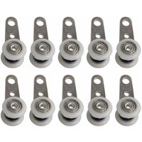 Ymyny - 10 Stück Rollen für französische Fenster oder Schiebetüren – Metall und Kunststoff – 4,5 x 1,9 cm von YMYNY