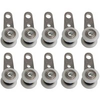 Ymyny - 10 Stück Rollen für französische Fenster oder Schiebetüren – Metall und Kunststoff – 4,5 x 1,9 cm von YMYNY