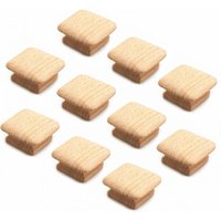 10 Stück quadratische Holzknöpfe, Möbelgriffe aus Holz, Schubladenknöpfe, Schrankgriffe, Hardware Ymyny von YMYNY