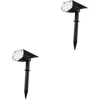 2 Pcs Boden Stecker Solar Licht Rasen Lampe Garten Licht Garten Lichter Ein Körper Landschaft Lichter von YMYNY