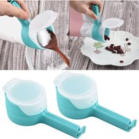 Ymyny - 2er-Pack Lebensmittel-Verschlussklammern, Lebensmittel-Verschlussklammern mit Öffnung, Chipstüten-Clips, Kunststoff-Verschlussklammern mumu von YMYNY