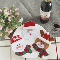 3-teiliges Weihnachts-Schneemann-Besteckset, Besteckhalter, Taschen-Bestecktasche, Weihnachtsmann-Set, Party-Tischdekoration, YMYNY 3-teiliges Weihnachts-Schneemann-Besteckset, Besteckhalter, Taschen-Bestecktasche, Weihnachtsmann-Set, Party-Tischdekoration, YMYNY von YMYNY