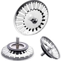 3er-Pack 84 mm Siebkörbe, Abflussstopfen für Küchenspüle, Spülbeckenstöpsel MUMU von YMYNY