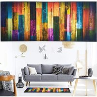 40 x 100 cm, rutschfester Eingangsteppich für den Innenbereich, Holzfarbe, Teppich, Küchen-/Flurteppich, langer Badezimmerteppich, waschbare von YMYNY