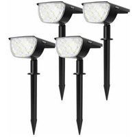 Ymyny - 4er Pack 30 led Solarstrahler Solarleuchten für den Außenbereich Wasserdicht Dimmbar Solarleuchte mit 180° Solarpanel für den Garten, mumu Ymyny - 4er Pack 30 led Solarstrahler Solarleuchten für den Außenbereich Wasserdicht Dimmbar Solarleuchte mit 180° Solarpanel für den Garten, mumu von YMYNY