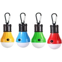 4er-Pack LED-Campingleuchten, tragbare wasserdichte Glühbirne, Laterne, batteriebetrieben von YMYNY