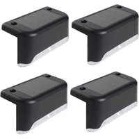 4er-Pack Solar-LED-Leuchten für Terrasse, Garten, Einfahrt, Treppe, Zaun, IP65 wasserdicht FLITI von YMYNY